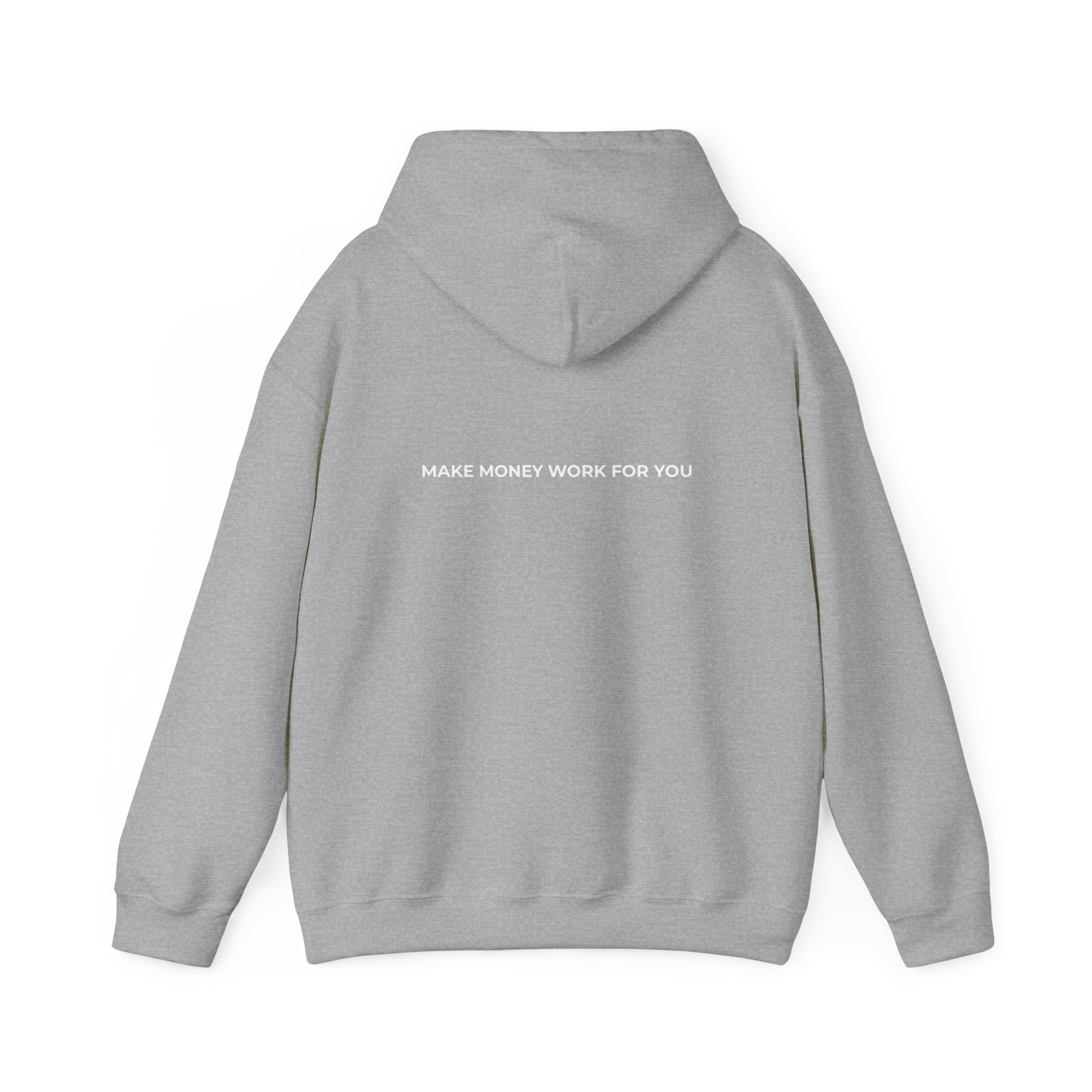 WEALTH MODE Premium Heavyweight Hoodie – Make Money Work For You (Grey)